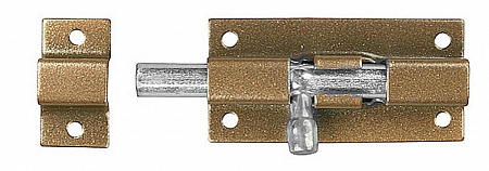 ШП-40 КМЦ для окон и мебели, 40 мм, цвет коричневый металлик/цинк, накладная задвижка (37753-40)