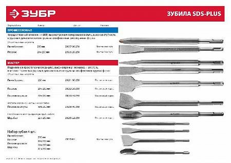 ЗУБР SDS-plus Зубило пикообразное 250 мм