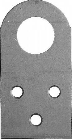 ЗУБР ПР-2.0 75х40 х 2 мм, Прямая проушина для навесных замков (31038-75)