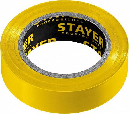 STAYER Protect-10 15 мм х 10 м желтая не поддерживает горение, Изоляционная лента пвх, PROFESSIONAL (12291-Y)