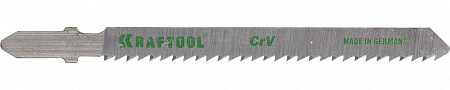 Полотна KRAFTOOL, T101B, для эл/лобзика, Cr-V, по дереву, ДСП, ДВП, чистый рез, EU-хвост., шаг 2,5мм, 75мм, 5шт