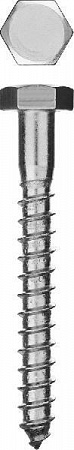ЗУБР ШДШ DIN 571, 50 х 8 мм, шуруп с шестигранной головкой, цинк, 70 шт (4-300451-08-050)