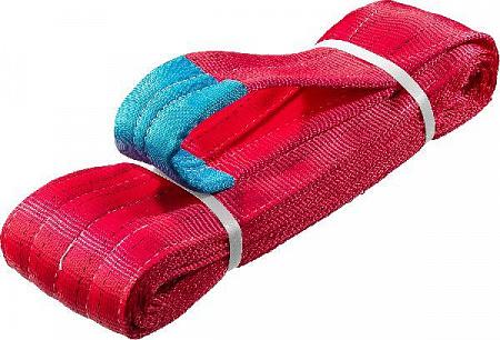 ЗУБР СТП-5/3 текстильный петлевой строп, красный, г/п 5 т, длина 3 м