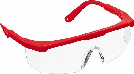 ЗУБР СПЕКТР 5 прозрачные, монолинза с дополнительной боковой защитой, открытого типа, защитные очки (110328)