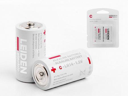 Батарейка C LR14 1,5V alkaline 2шт. LEIDEN ELECTRIC (808004)