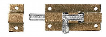 ШП-40 КМЦ для окон и мебели, 40 мм, цвет коричневый металлик/цинк, накладная задвижка (37753-40)