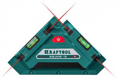 KRAFTOOL SQUARE-15 лазерный угольник для кафеля