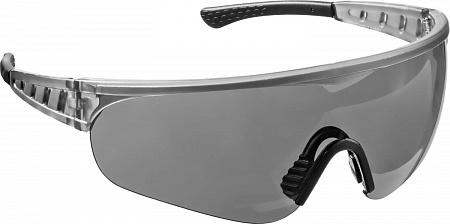 STAYER PRO-X серые, широкая монолинза, открытого типа, защитные очки (2-110432)