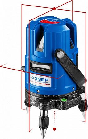 ЗУБР КРЕСТ-55, 4 верт, 3 гориз. линии, 20м/70м, точн. 0,3 мм/м, в кейсе