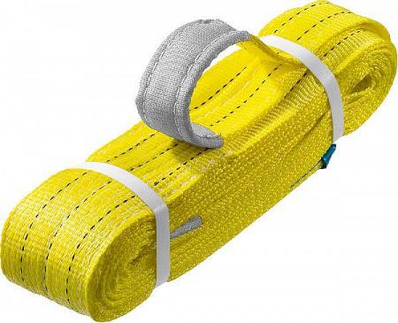 ЗУБР СТП-3/6 текстильный петлевой строп, желтый, г/п 3 т, длина 6 м