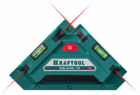 KRAFTOOL SQUARE-15 лазерный угольник для кафеля