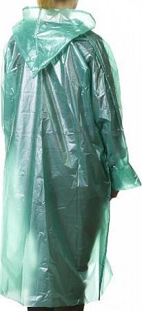 STAYER S-XL, зеленый, полиэтилен, 50 микрон, плащ-дождевик (11610)