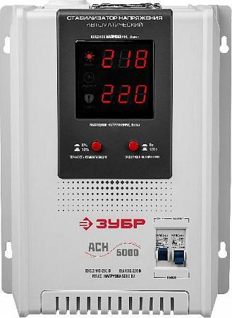 ЗУБР 5000ВА 5кВт, Автоматический стабилизатор напряжения, Профессионал (59385-5)