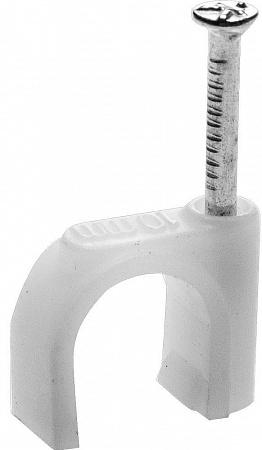 STAYER 12 мм, скоба-держатель для круглого кабеля с оцинкованным гвоздем, 60 шт (4510-12)